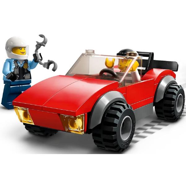 Lego City: Politist pe motocicleta in urmarirea unei masini