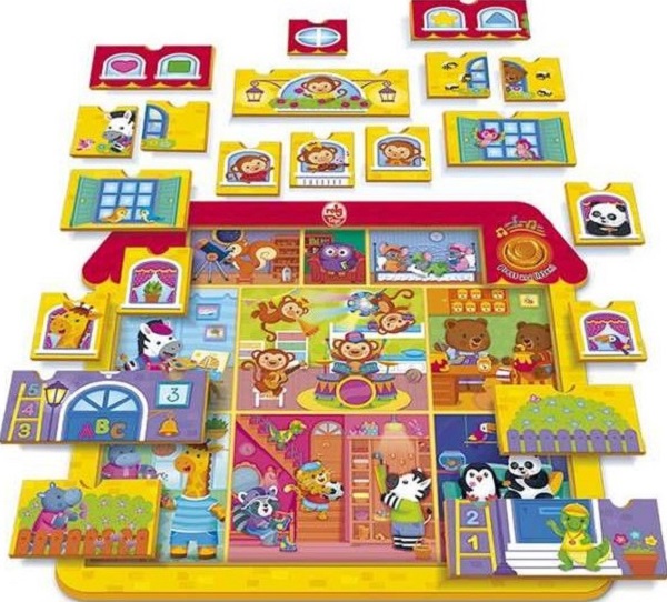 Puzzle cu sunete: Casa