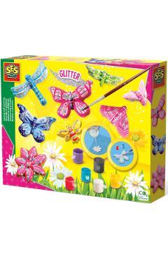 Imaginea produsului 'Set creativ: Mulaj și pictură. Fluturi cu sclipici'