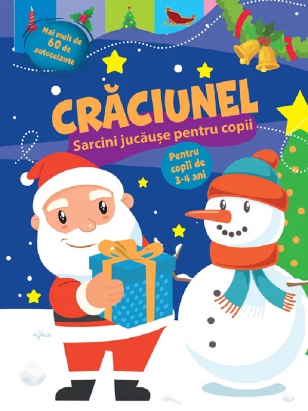 Craciunel. Sarcini jucause pentru copii 3-4 ani