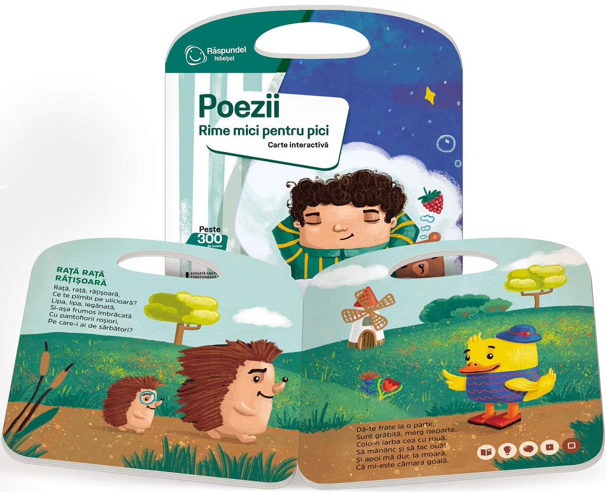 Carte interactiva. Raspundel Istetel: Poezii. Rime mici pentru pici