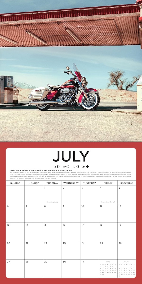 Calendar de perete 2025: Harley Davidson