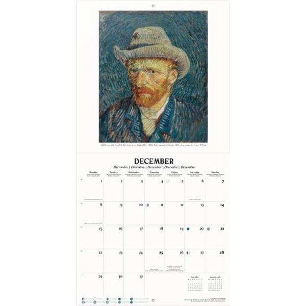 Calendar de perete 2025: Vincent Van Gogh