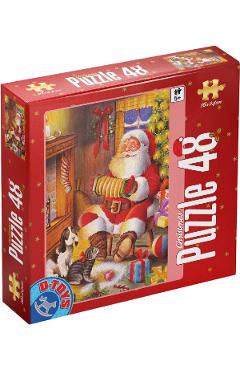 Imaginea produsului 'Puzzle Crăciun 48 piese. Roșu'