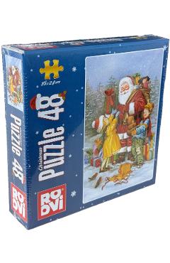 Imaginea produsului 'Puzzle Crăciun 48 piese. Albastru'