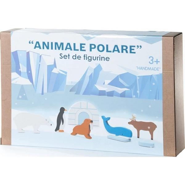 Set figurine din lemn: Animale polare