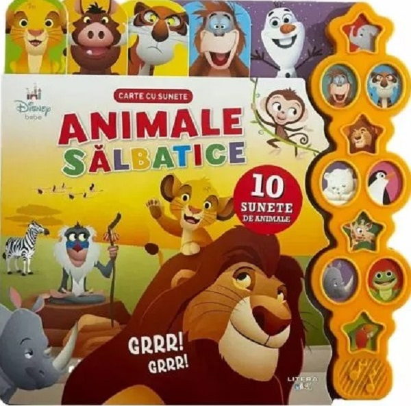 Disney Bebe. Animale salbatice. Carte cu sunete