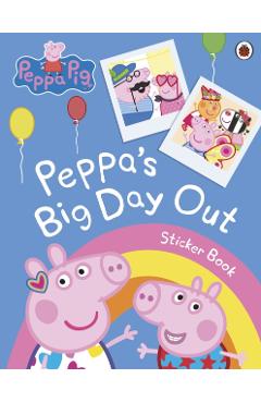Coperta cărții 'Peppa Pig: Peppa's Big Day Out Sticker Scenes Book -'