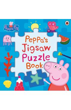 Coperta cărții 'Peppa Pig: Peppa’s Jigsaw Puzzle Book -'