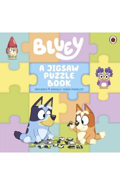Coperta cărții 'Bluey: A Jigsaw Puzzle Book -'