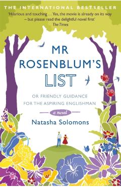 Coperta cărții 'Mr Rosenblum's List: or Friendly Guidance for the Aspiring Englishman - Natasha Solomons'