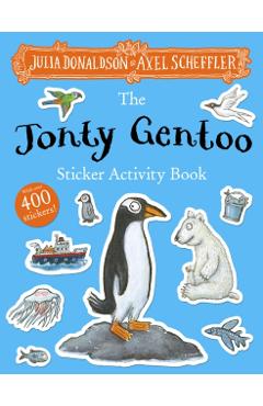 Coperta cărții 'Jonty Gentoo Sticker Activity Book (PB) - Julia Donaldson'