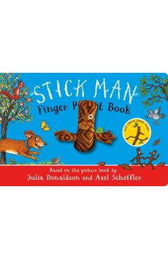Coperta cărții 'Stick Man Finger Puppet Book - Julia Donaldson'