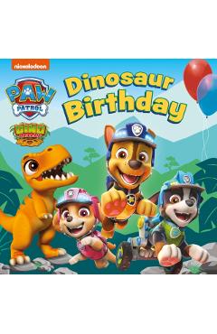 Coperta cărții 'PAW Patrol Board Book – Dinosaur Birthday -'
