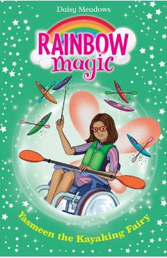 Coperta cărții 'Rainbow Magic: Yasmeen the Kayaking Fairy - Daisy Meadows'