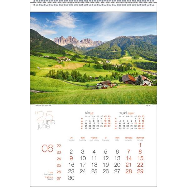 Calendar perete: Peisaje 2025
