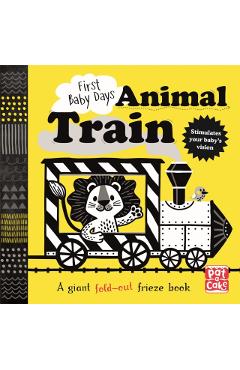 Coperta cărții 'First Baby Days: Animal Train -'
