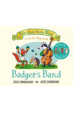 Coperta cărții 'Badger's Band - Julia Donaldson'