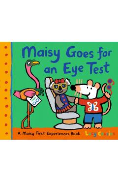 Coperta cărții 'Maisy Goes for an Eye Test - Lucy Cousins'