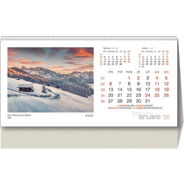 Calendar birou: Peisaje 2025