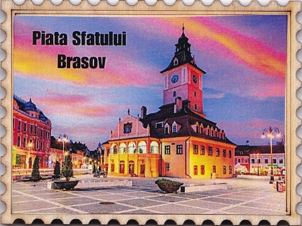 Magnet personalizat: Brasov. Piata Sfatului