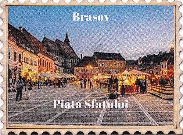Magnet personalizat: Piata Sfatului. Brasov