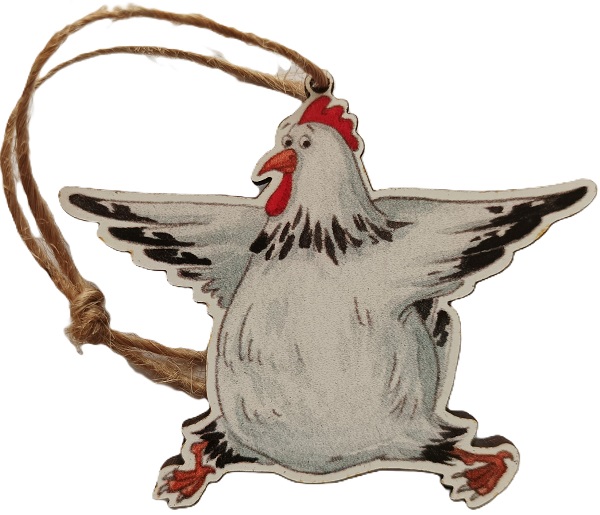 Ornament: Warrior 2 Hen