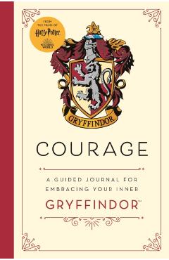 Coperta cărții 'Harry Potter Gryffindor Guided Journal : Courage -'