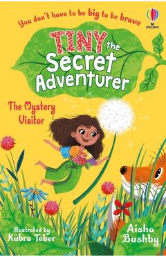 Coperta cărții 'Tiny the Secret Adventurer: The Mystery Visitor - Aisha Bushby'