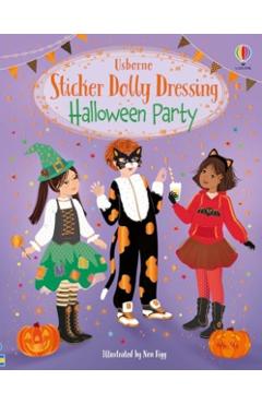 Coperta cărții 'Sticker Dolly Dressing Halloween Party - Fiona Watt'