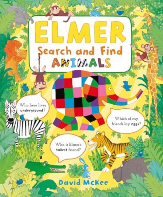 Elmer Search and Find Animals - David Mckee
