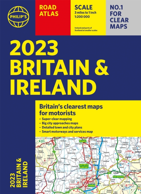 2023 Philip's Road Atlas Britain and Ireland - 