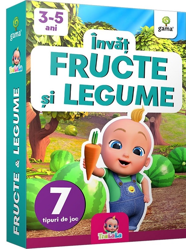 Invat fructe si legume 3-5 ani