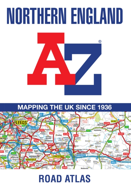 Coperta cărții 'Northern England A-Z Road Atlas -'