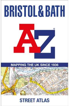 Coperta cărții 'Bristol and Bath A-Z Street Atlas -'