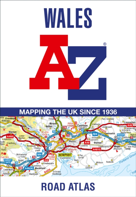 Coperta cărții 'Wales A-Z Road Atlas -'