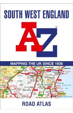 Coperta cărții 'South West England A-Z Road Atlas -'