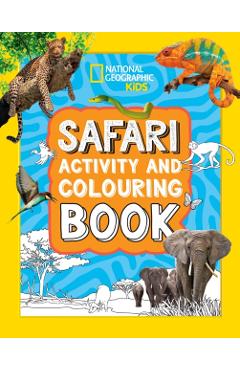 Coperta cărții 'Safari Activity and Colouring Book -'
