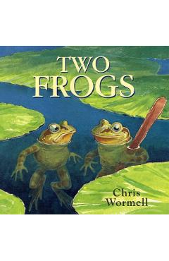 Coperta cărții 'Two Frogs - Christopher Wormell'