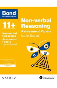 Coperta cărții 'Bond 11+: Non-verbal Reasoning: Up to Speed Papers - Alison|bond 11+ Primrose'
