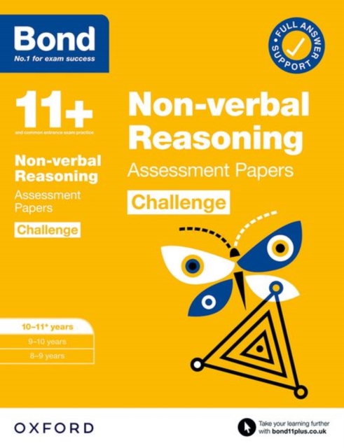 Bond 11+: Bond 11+ Non-verbal Reasoning Challenge Assessment Papers 10-11 years: Ready for the 2025 exam - Alison|bond 11+ Primrose