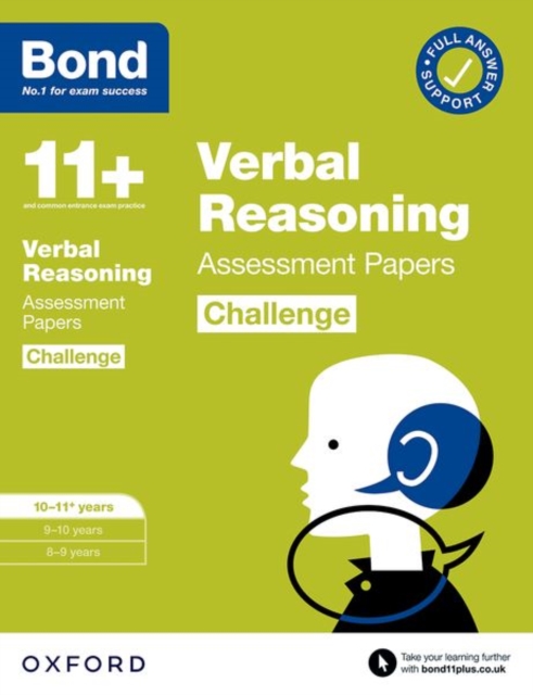 Bond 11+: Bond 11+ Verbal Reasoning Challenge Assessment Papers 10-11 years: Ready for the 2025 exam - Frances|bond 11+ Down