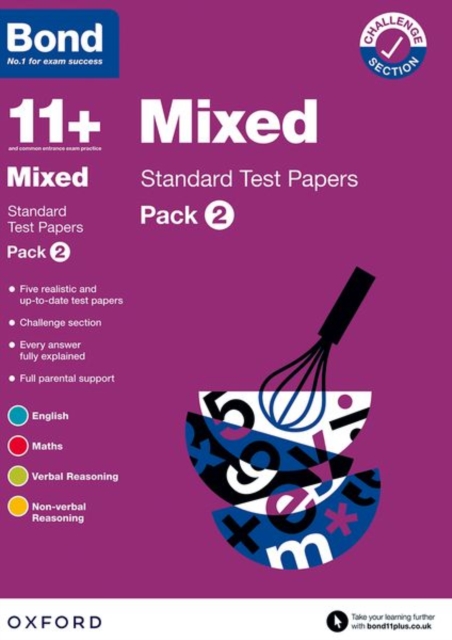 Bond 11+: Bond 11+ Mixed Standard Test Papers: Pack 2: For 11+ GL assessment and Entrance Exams - 