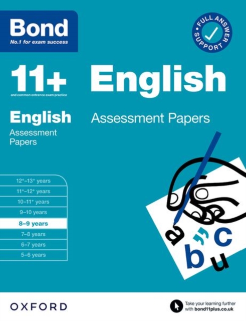 Bond 11+: Bond 11+ English Assessment Papers 8-9 years - Sarah|bond 11+ Lindsay