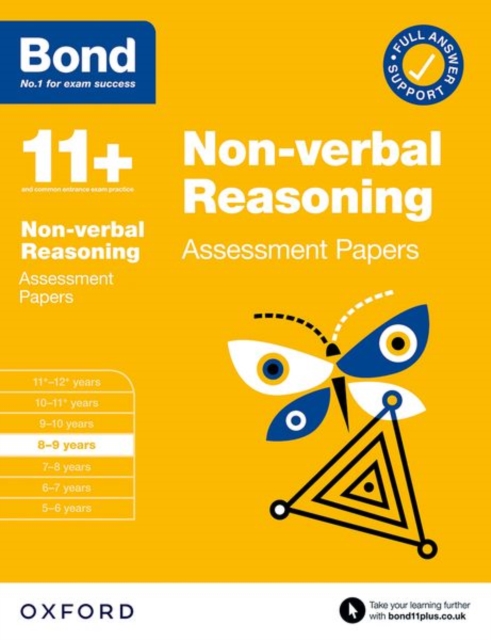 Bond 11+: Bond 11+ Non-verbal Reasoning Assessment Papers 8-9 years - Andrew|bond 11+ Baines