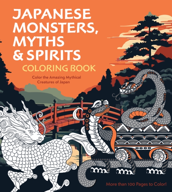 Japanese Monsters, Myths & Spirits Coloring Book - 