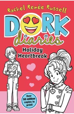 Coperta cărții 'Dork Diaries: Holiday Heartbreak - Rachel Renee Russell'