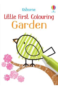 Coperta cărții 'Little First Colouring Garden - Kirsteen Robson'