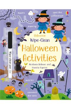 Coperta cărții 'Wipe-Clean Halloween Activities - Kirsteen Robson'