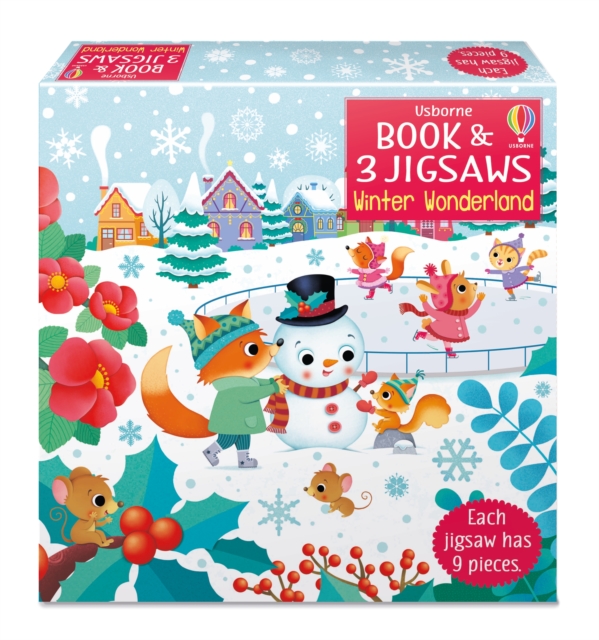 Coperta cărții 'Usborne Book and 3 Jigsaws: Winter Wonderland - Sam Taplin'